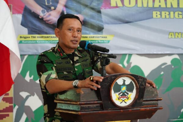 Kebersamaan dan Loyalitas Jadi Pesan Danrem 043/Gatam di Kodim 0424/Tanggamus